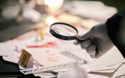 Examen des preuves loupe laboratoire mai 2025-2